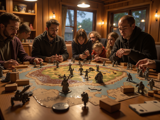 公会成立初期的团队合影，多人围坐电脑前讨论游戏策略，室内灯光昏暗，充满游戏氛围